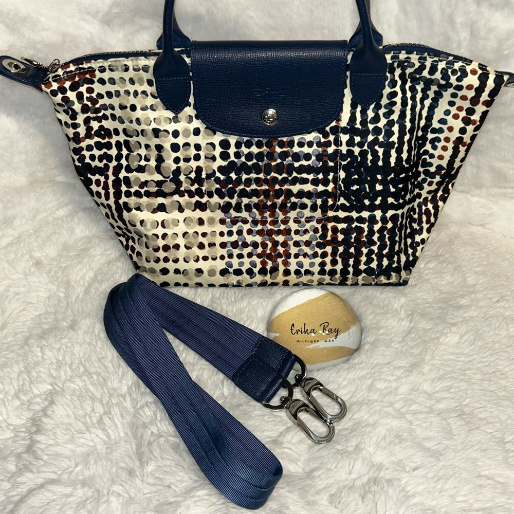Longchamp Le Pliage Neo Fantage Polka Dot Nylon Tote - Picture 3 of 16